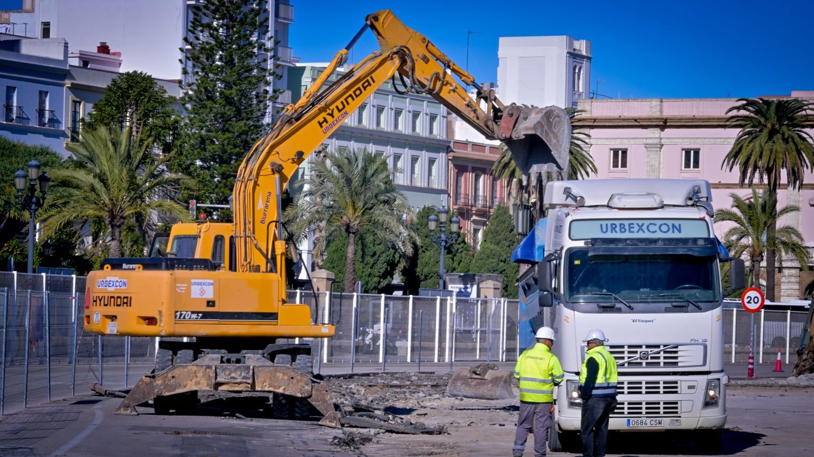 Las obras en el Puerto de Cádiz.