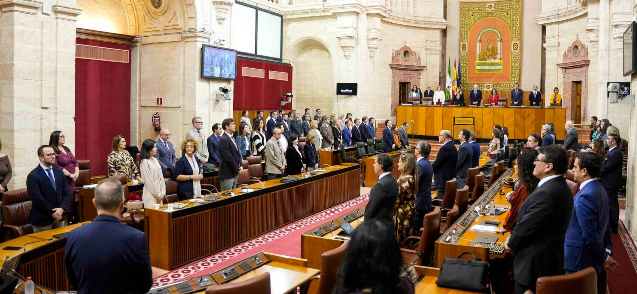 Imagen del Parlamento andaluz de este miércoles 26 de noviembre.