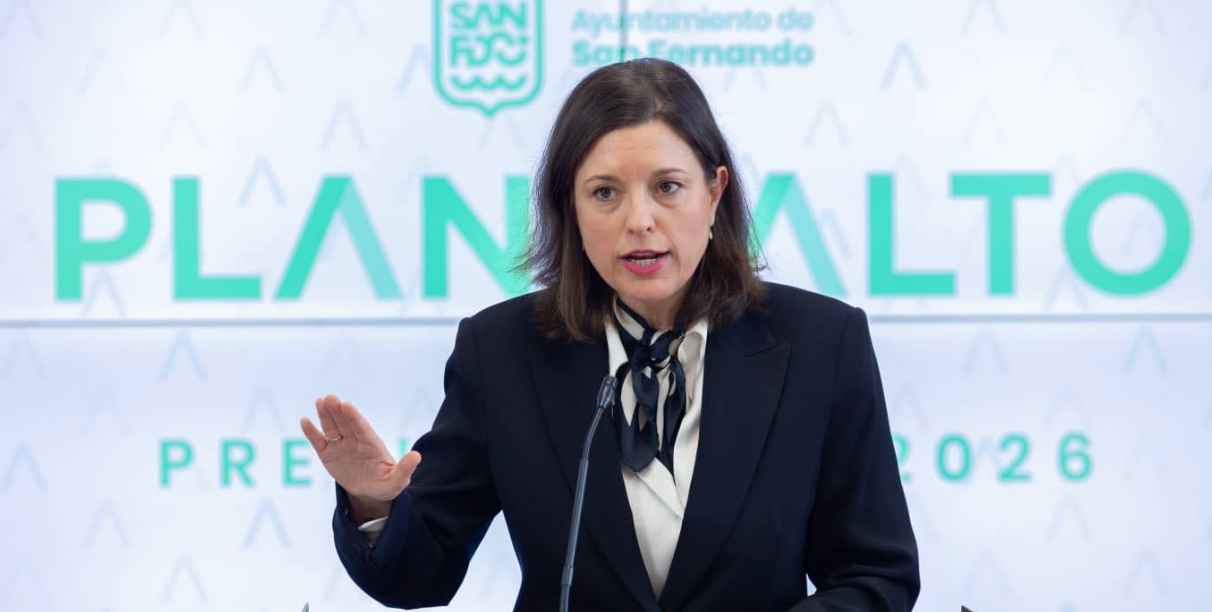 Patricia Cavada, durante la presentación de los presupuestos de San Fernando para 2026.