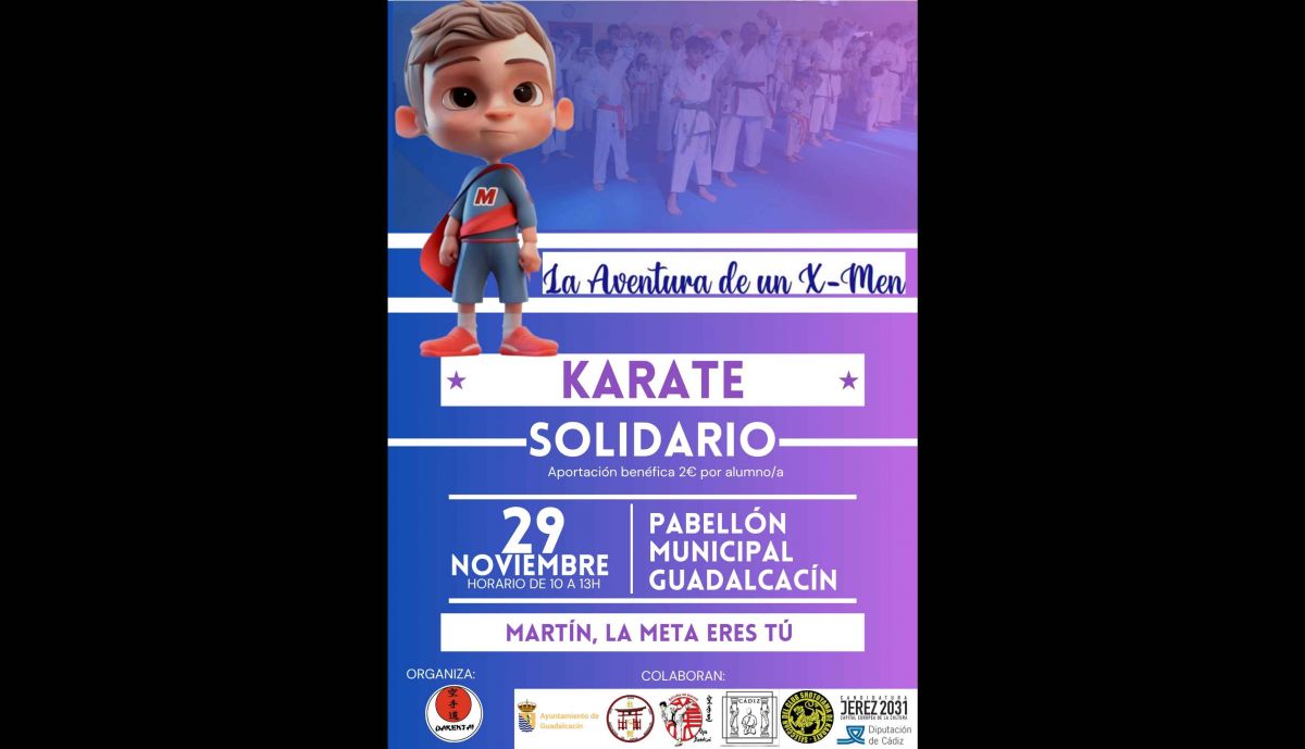 Cartel del evento solidario. 