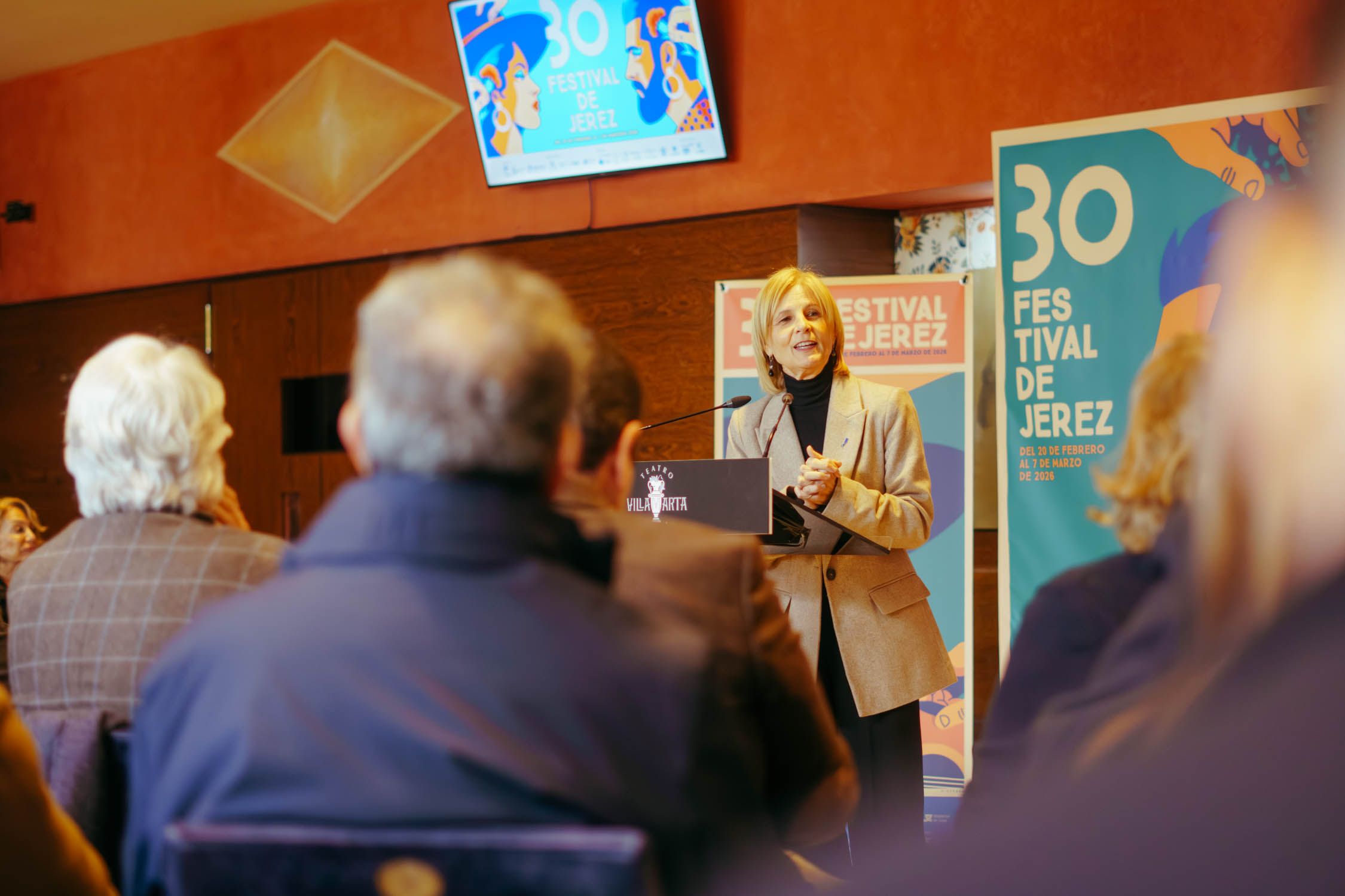 García-Pelayo, en el acto del 30 Festival de Jerez celebrado este jueves.