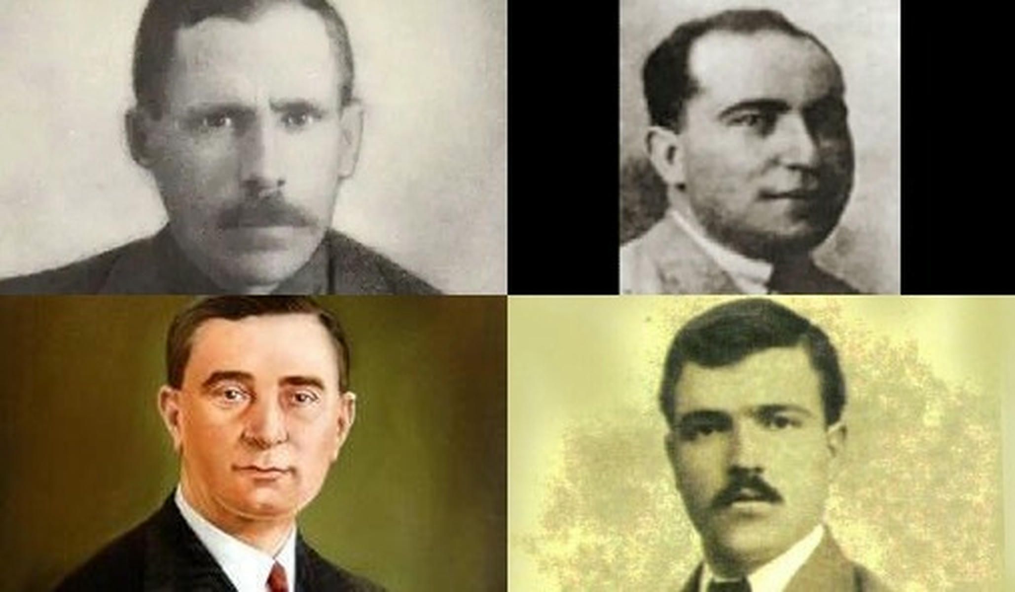 En la parte superior, Sebastián Oliva y Francisco Guerra Tenorio; abajo, Francisco Germá Alsina y Rafael Orge Mejías. 