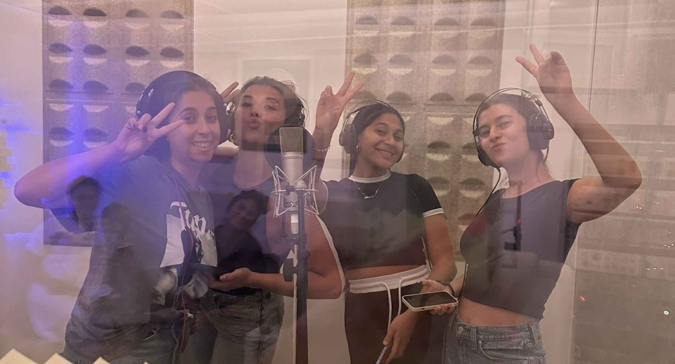 Cuatro componentes de 'Así canta Jerez en Navidad'.