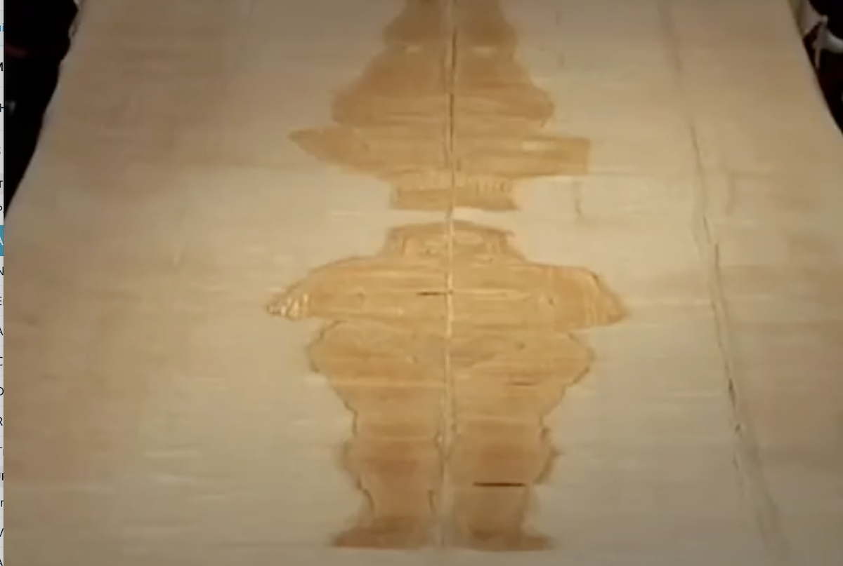 La replica autentificada de la sábana santa de la Merced.