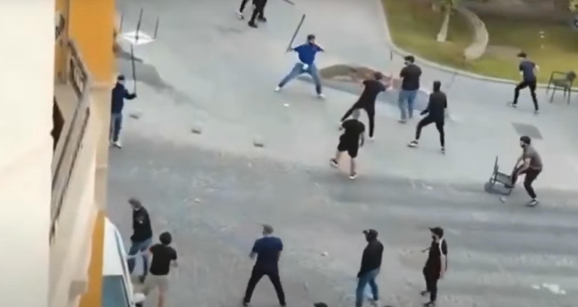 Un momento de la pelea que tuvo lugar dos meses atrás.