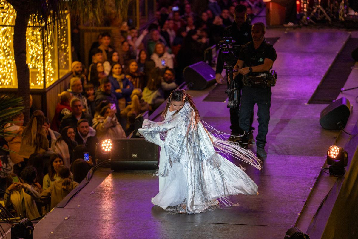 María Moreno durante el inicio del espectáculo.