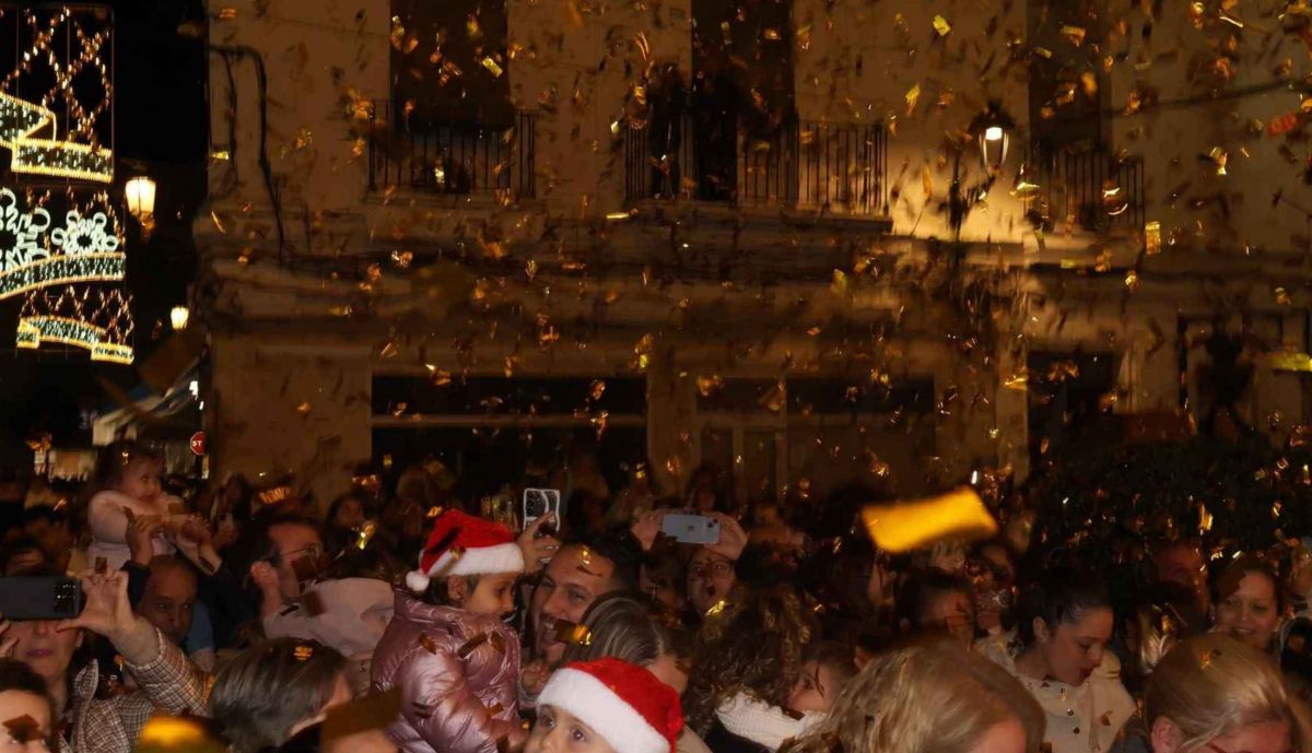 Alegría navideña en el centro de Chiclana.