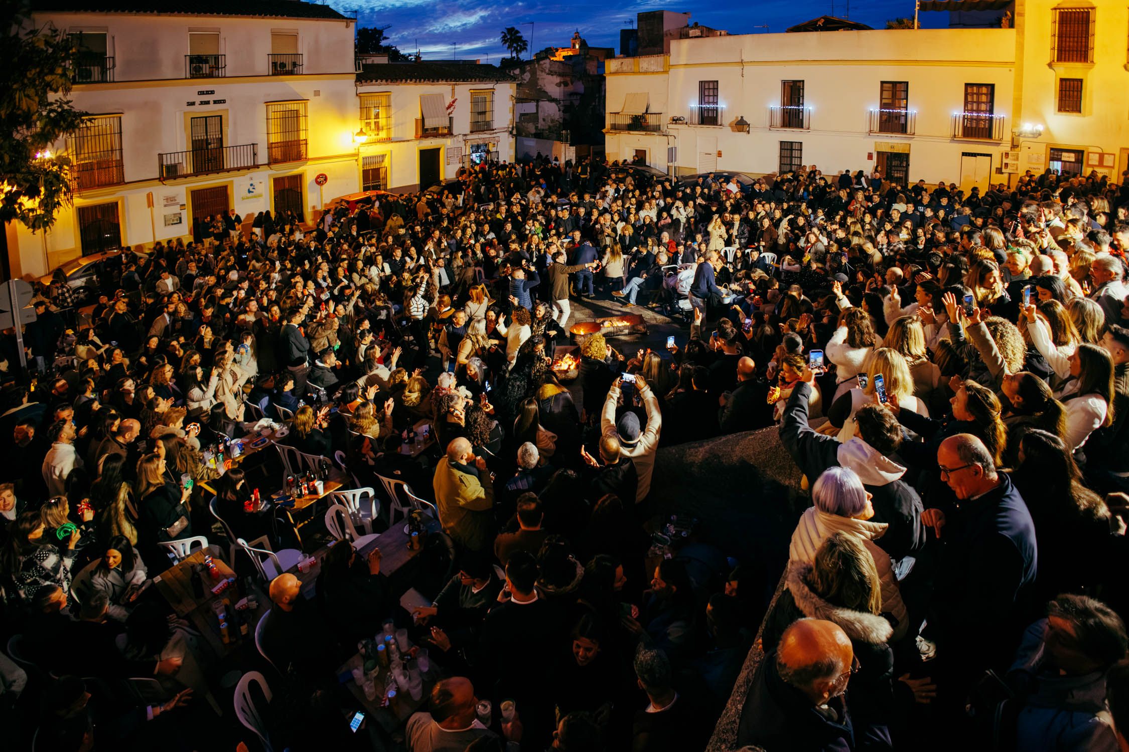 Aglomeración de personas en el centro de Jerez este sábado 29 de noviembre.