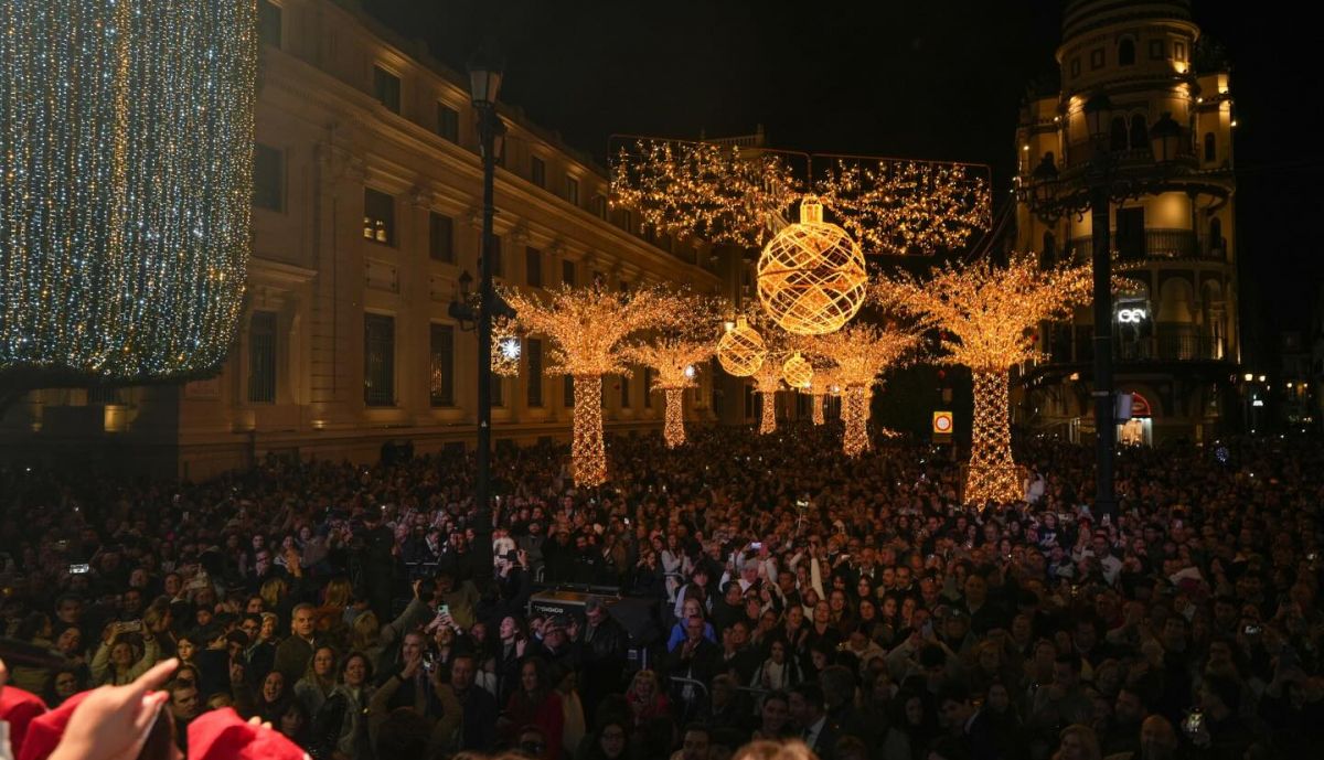 El centro de Sevilla, abarrotado.