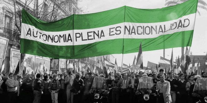 El pueblo andaluz, en una marcha reivindicativa.