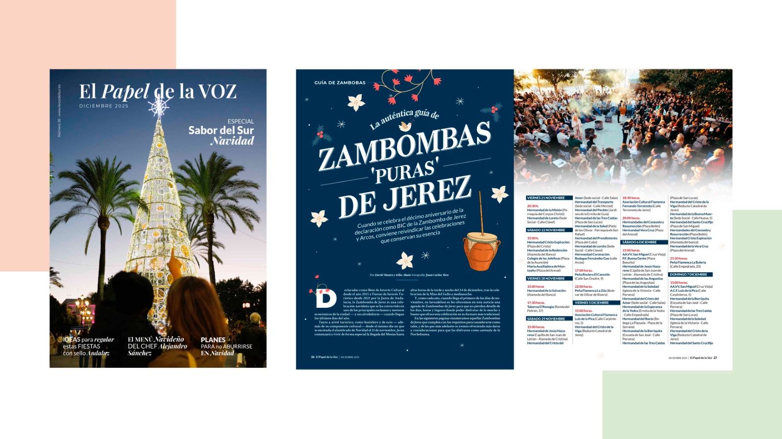 El Papel de La Voz, edición Sabor del Sur Navidad 2025.