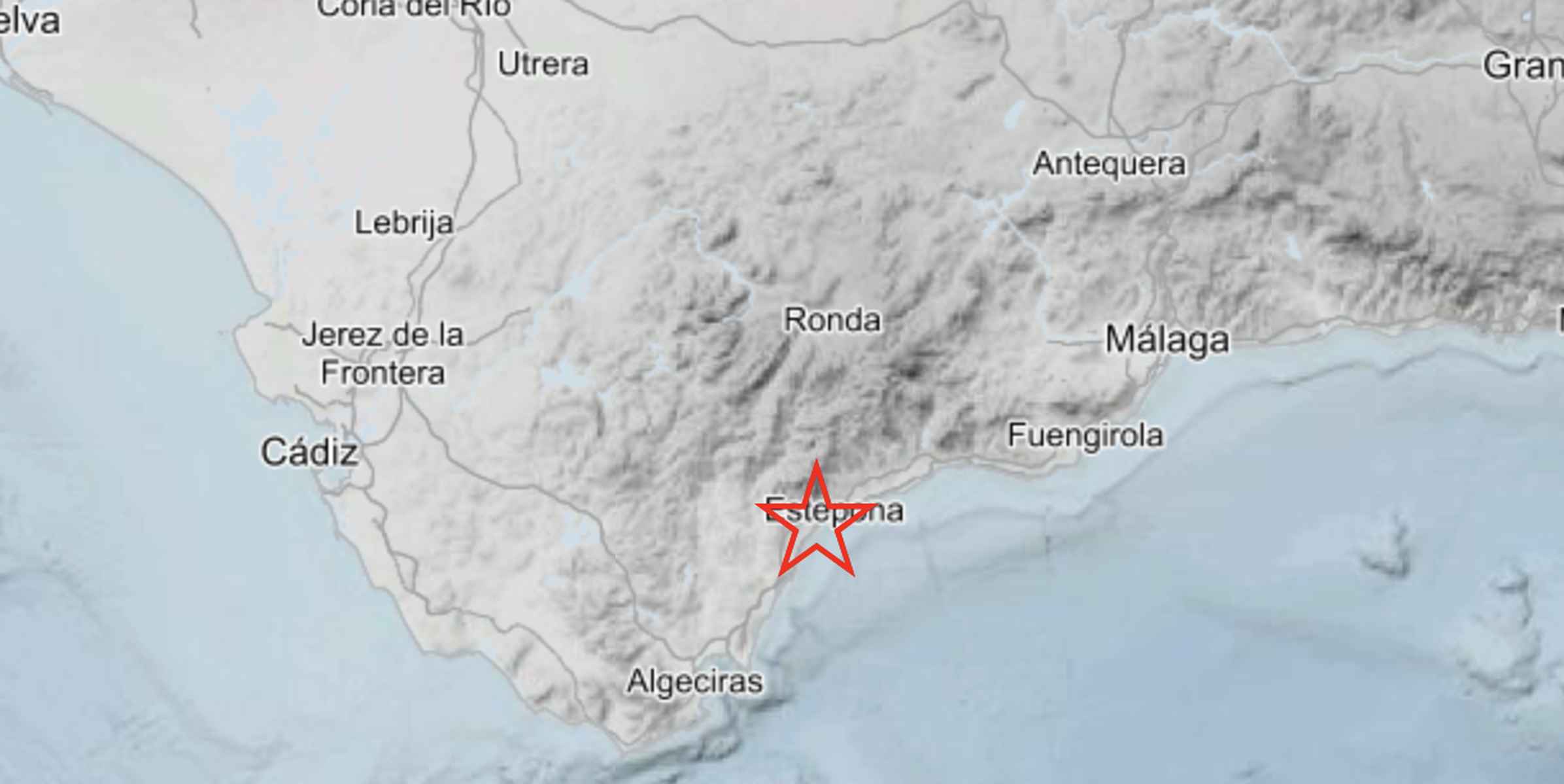 El epicento del terremoto se ha registrado en Estepona. El epicento del terremoto se ha registrado en Estepona.