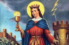 Representación de santa Bárbara. Representación de santa Bárbara.