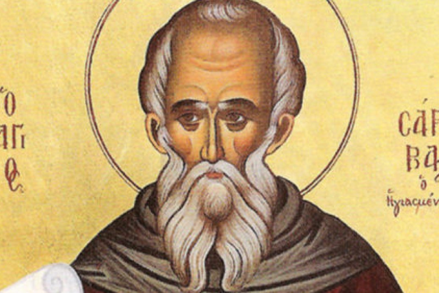 Representación de san Sabas. 