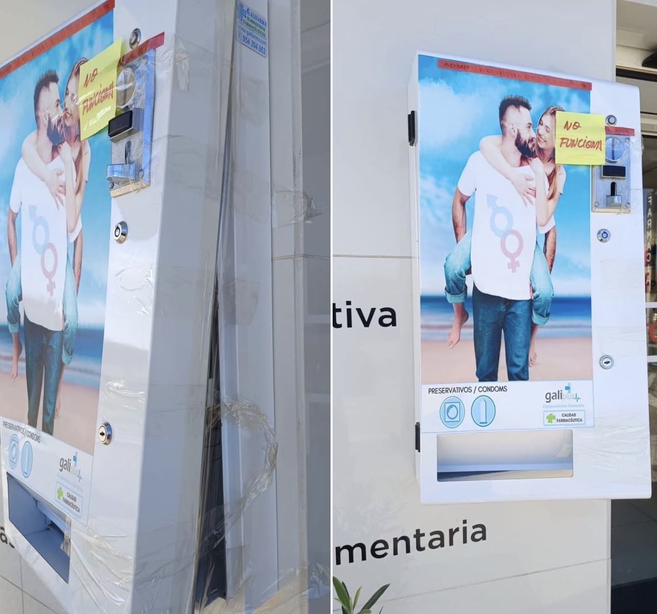 Estado en que quedó la máquina.