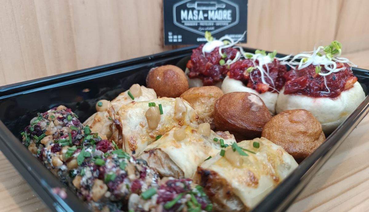 Bandeja de canapés.