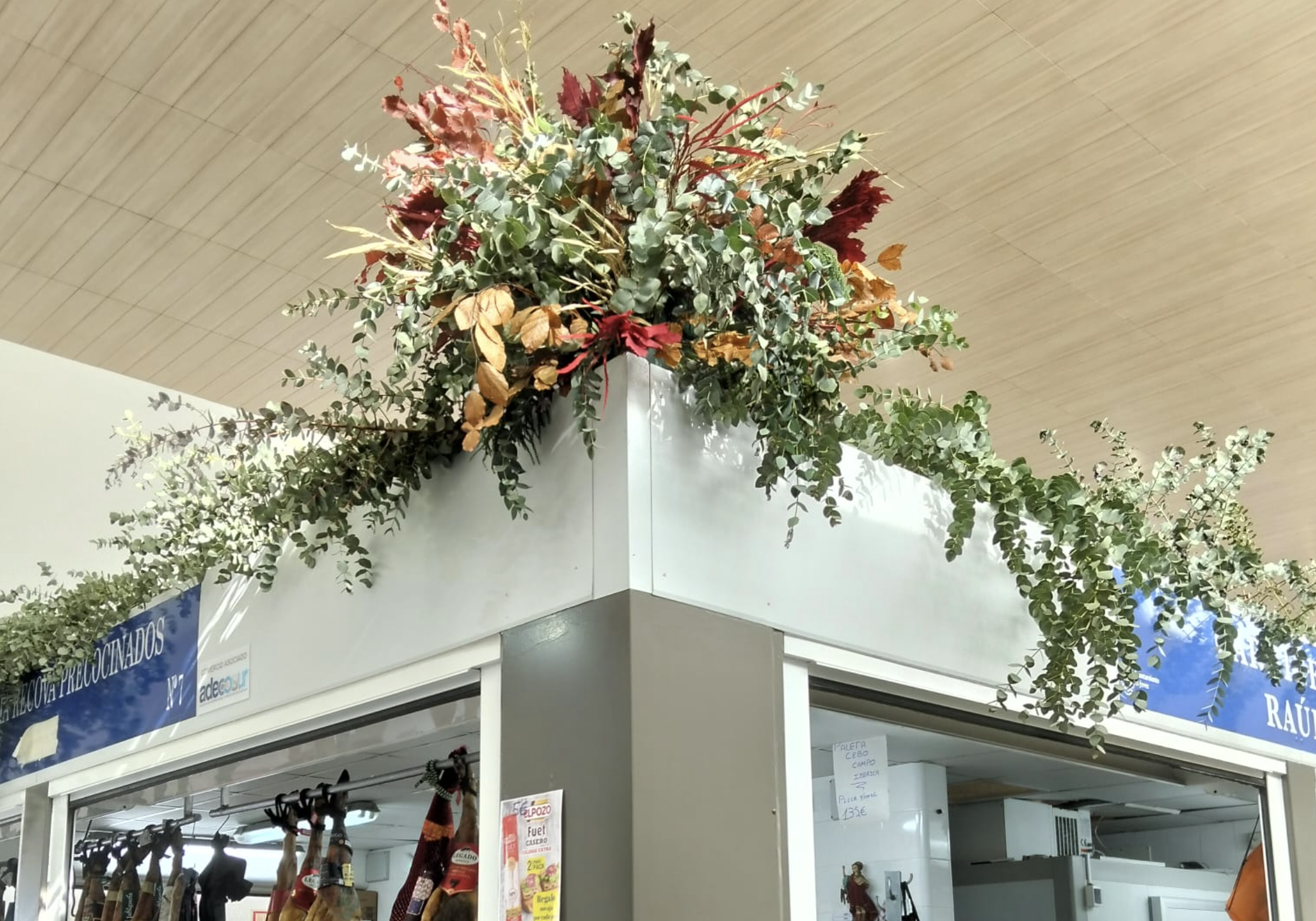 Decoración navideña en el Mercado de Federico Mayo en Jerez. Decoración navideña en el Mercado de Federico Mayo en Jerez.