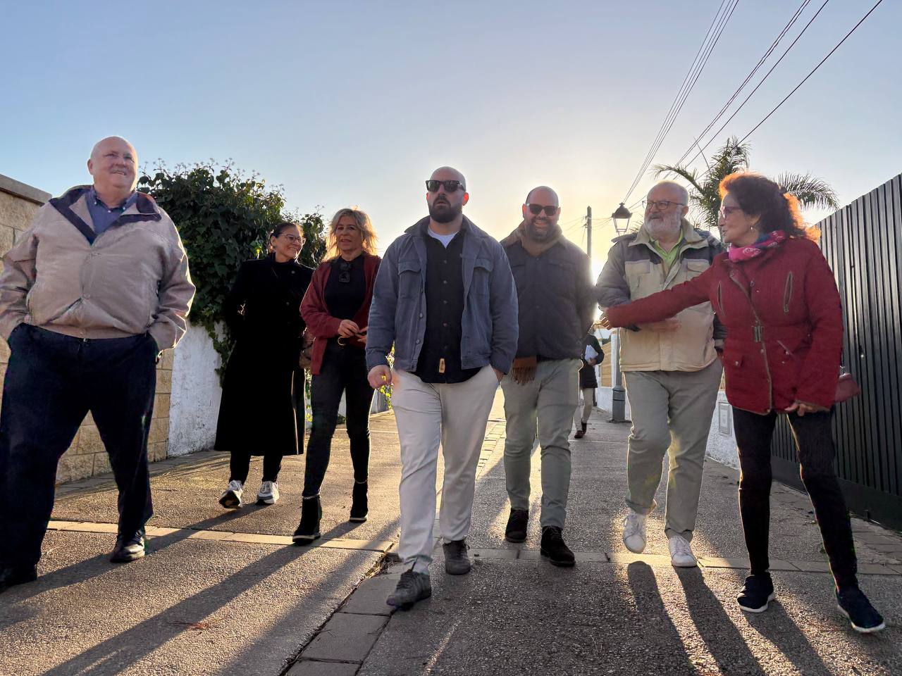 Visita del alcalde a Valdelagrana. Visita del alcalde a Valdelagrana.