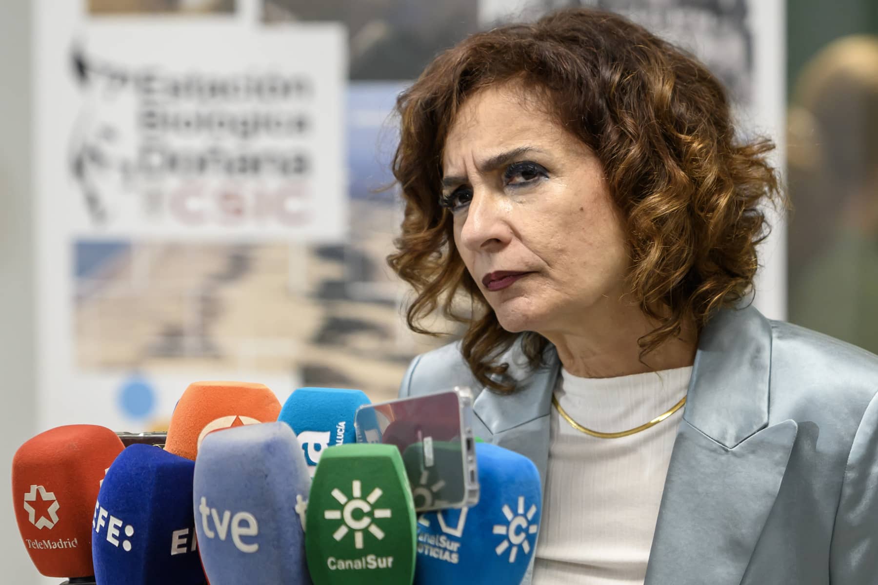 María Jesús Montero, este miércoles en Sevilla.