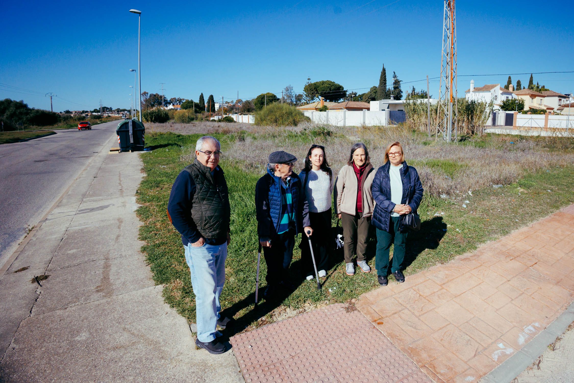 Vecinos del entorno de la Cañada del Verdugo en El Puerto. 