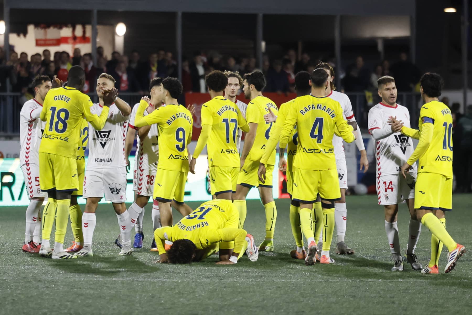 El final del partido entre el Antoniano y el Villarreal. El final del partido entre el Antoniano y el Villarreal.