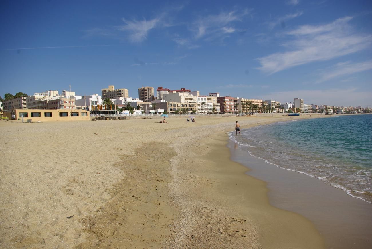 La playa de Garrucha, donde se ha encontrado el cadáver. La playa de Garrucha, donde se ha encontrado el cadáver.
