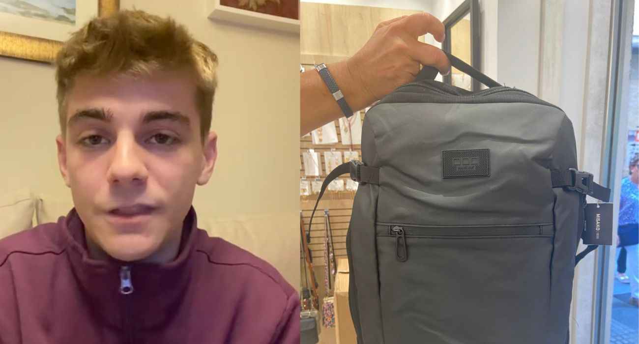 David, el joven estudiante, que ha denunciado el robo de su mochila. David, el joven estudiante, que ha denunciado el robo de su mochila.