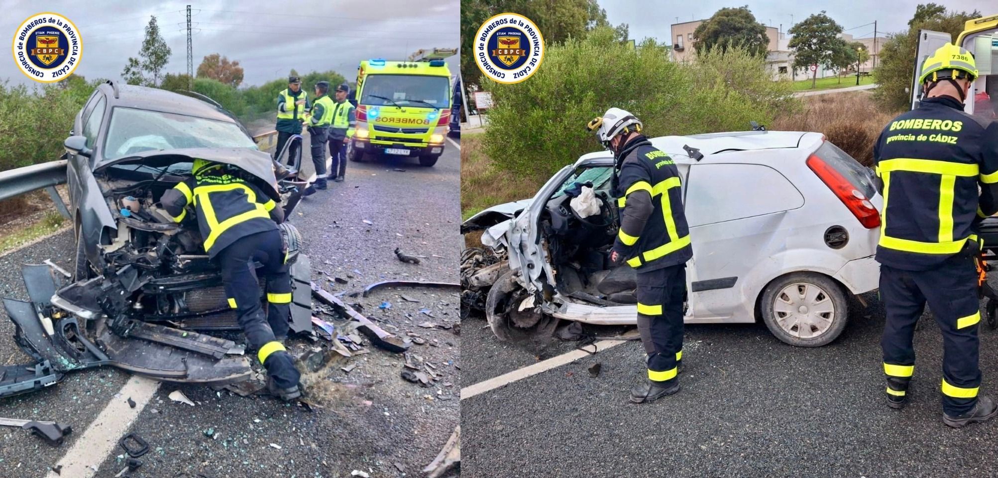 Las imágenes del accidente de Tarifa.