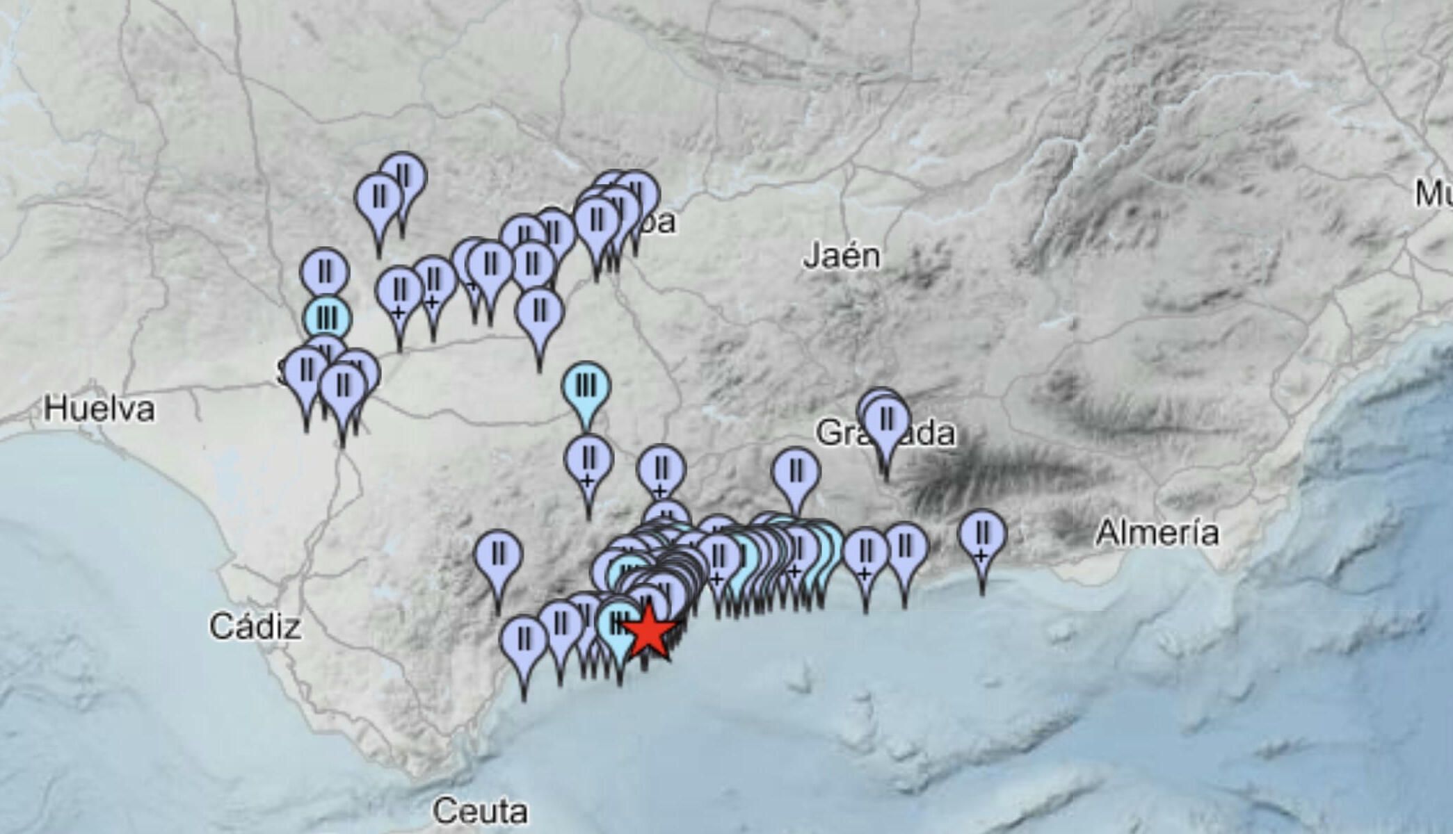 La percepción del terremoto de Fuengirola según el IGN.