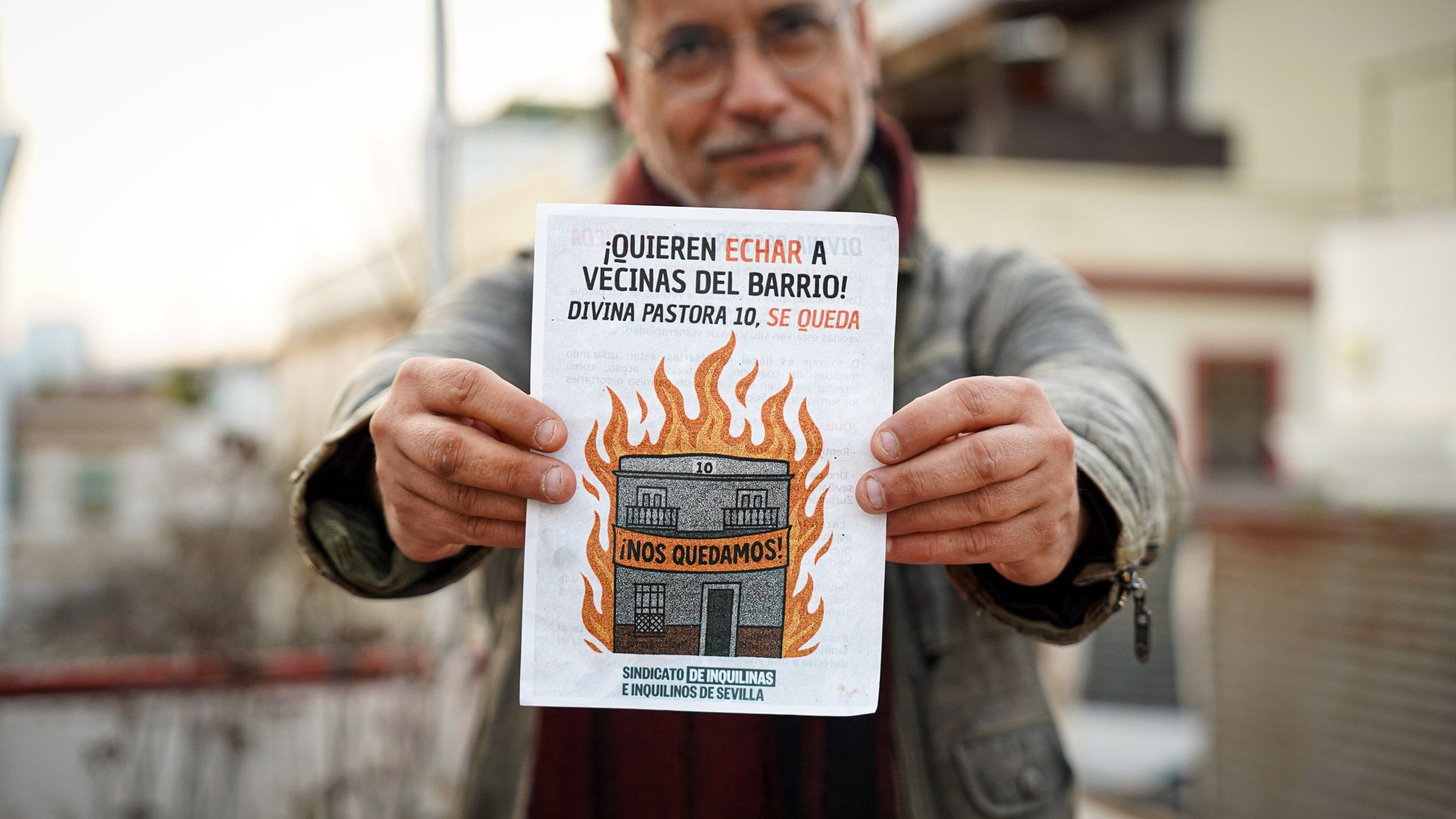 Uno de los vecinos afectados por la situación del edificio de Divina Pastora. Uno de los vecinos afectados por la situación del edificio de Divina Pastora.