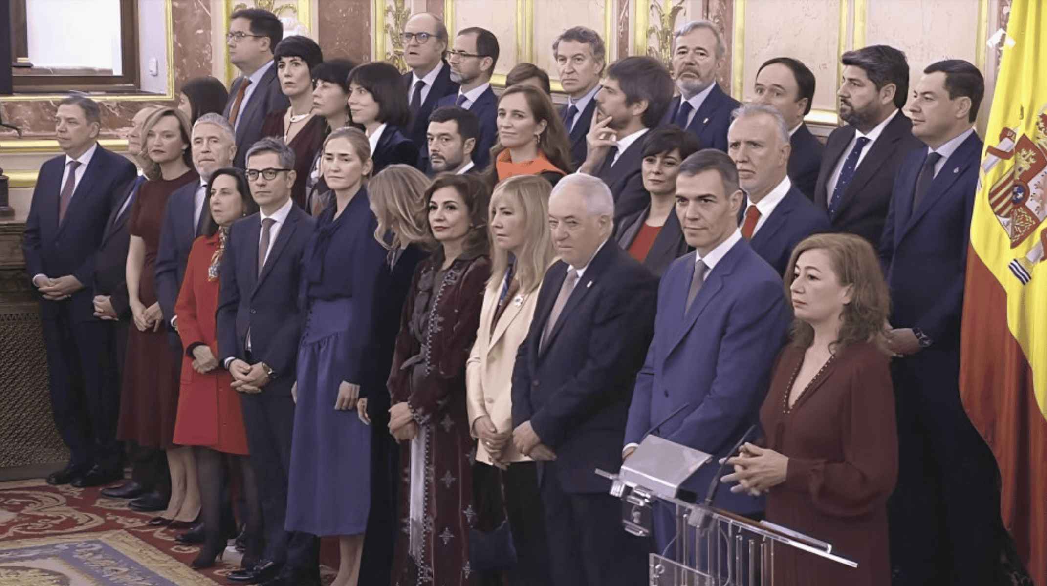Acto de recepción en el Congreso de los Diputados con motivo del día de la Constitución.