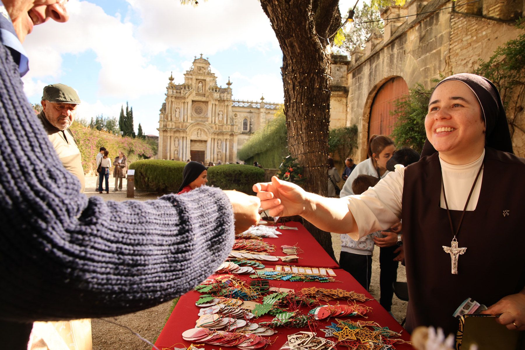 Una imagen del mercadillo navideño de La Cartuja en Jerez. 