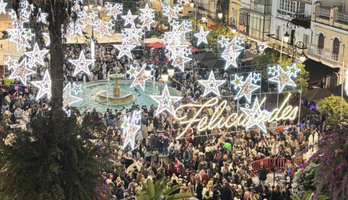 Alumbrado navideño en Sanlúcar.