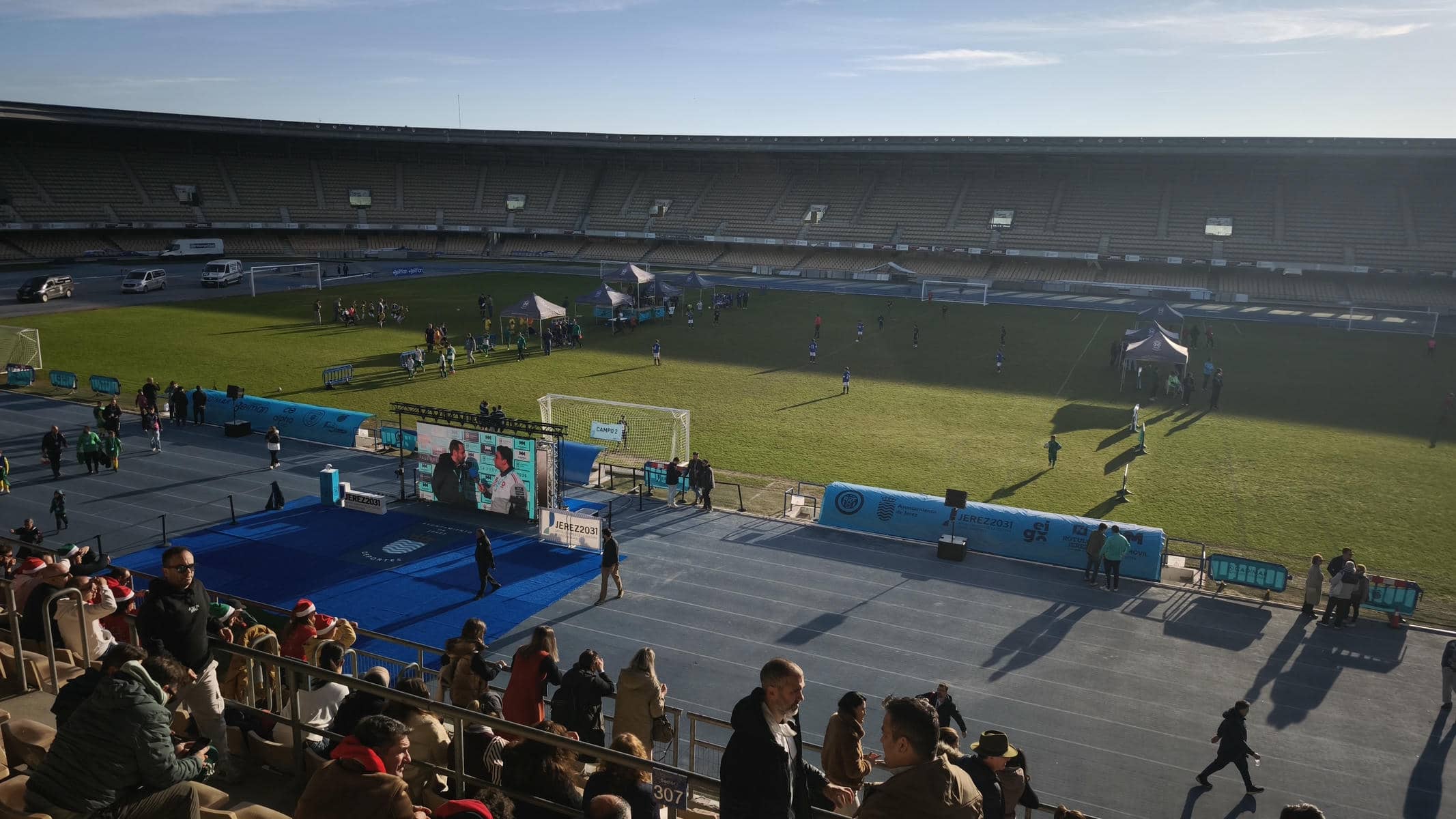 El ambiente que se está viviendo en Chapín este lunes.