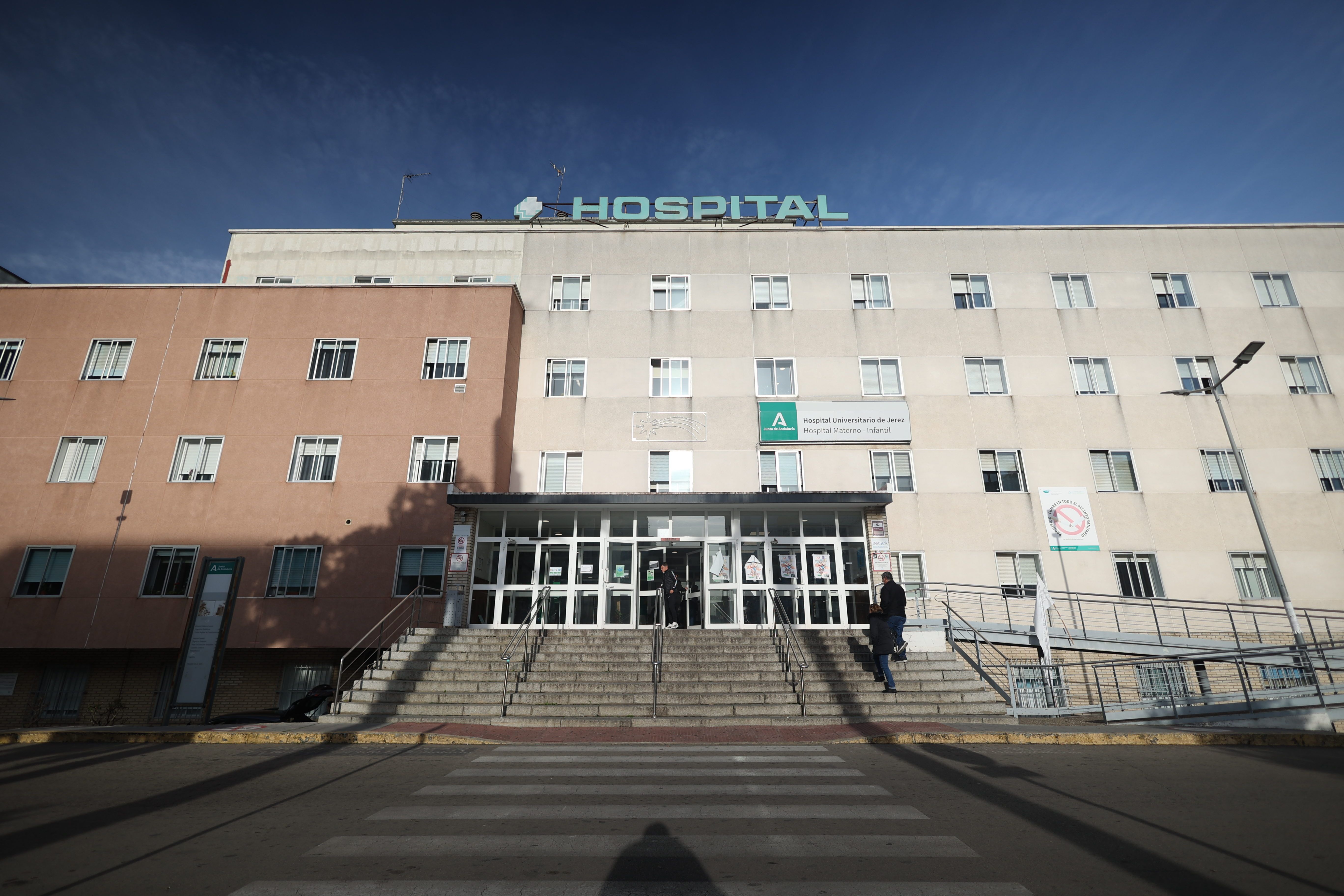 El hospital de Jerez este martes. El hospital de Jerez este martes.