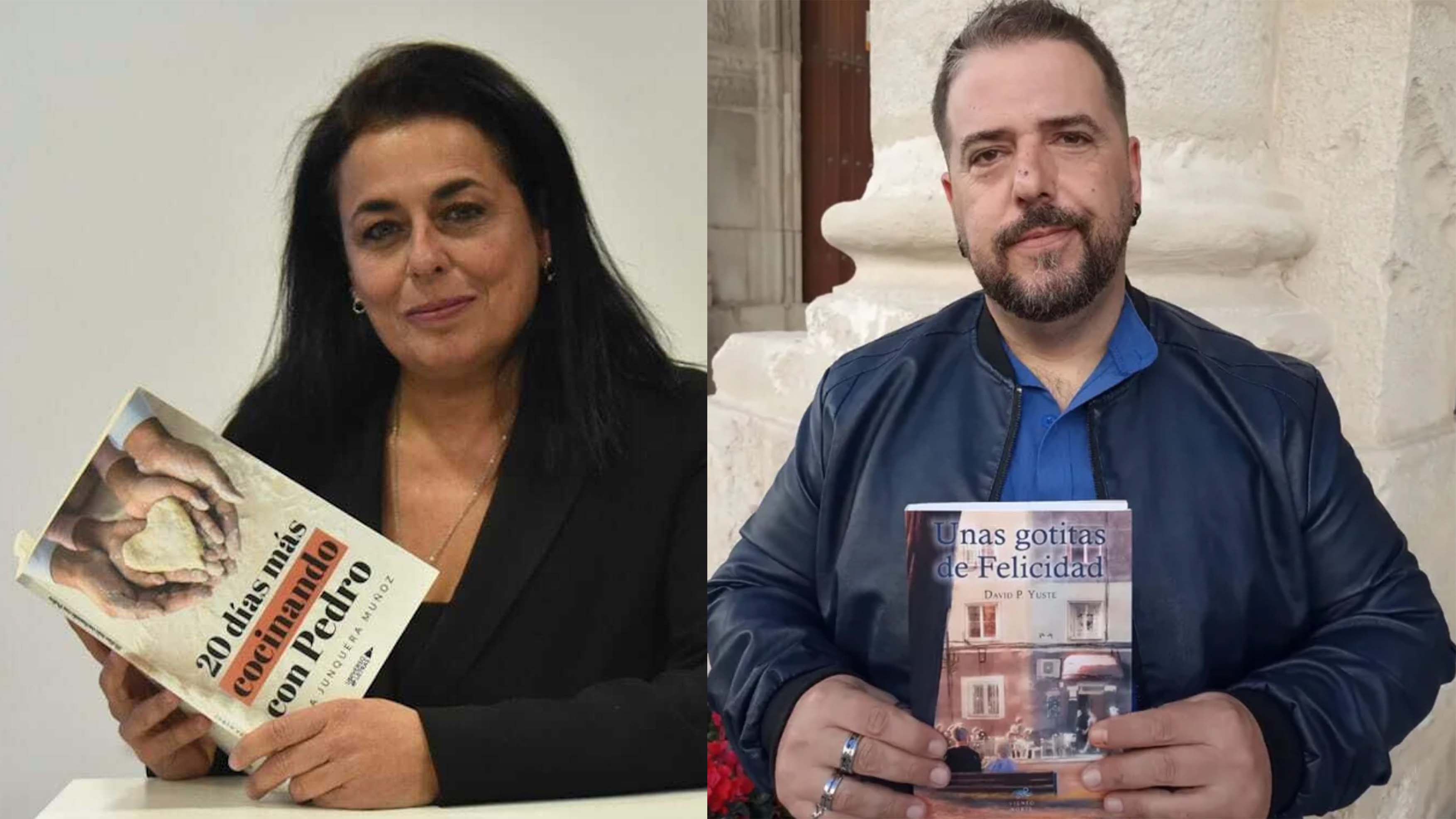Los escritores Olga Junquera y David Yuste. Los escritores Olga Junquera y David Yuste.