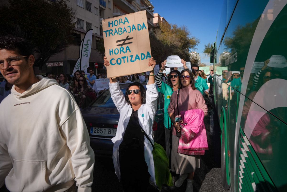 Manifestacion huelga medicos cadiz 