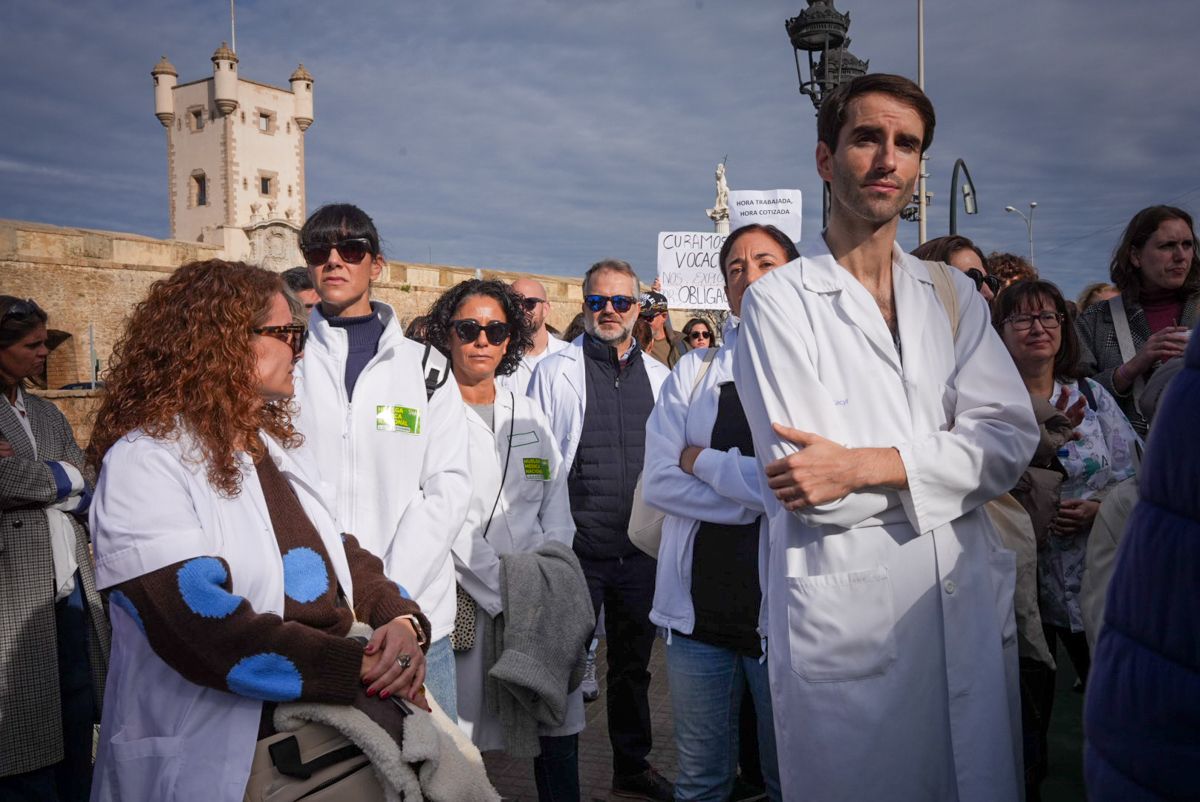 La última huelga de médicos, con protestas en Cádiz.