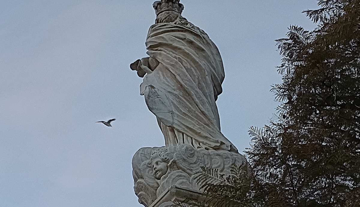 Triunfo de la Inmaculada, visión posterior.