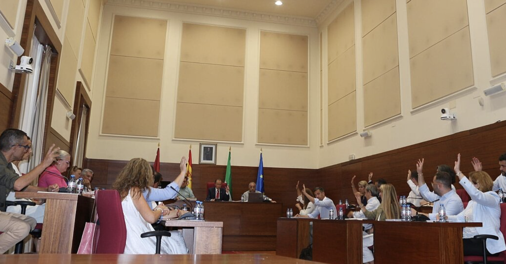 El pleno municipal de Chiclana en una imagen de archivo. El pleno municipal de Chiclana en una imagen de archivo.
