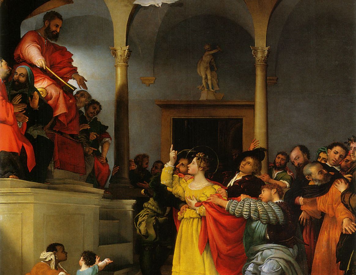 Representación pictórica de Santa Lucía. Representación pictórica de Santa Lucía.