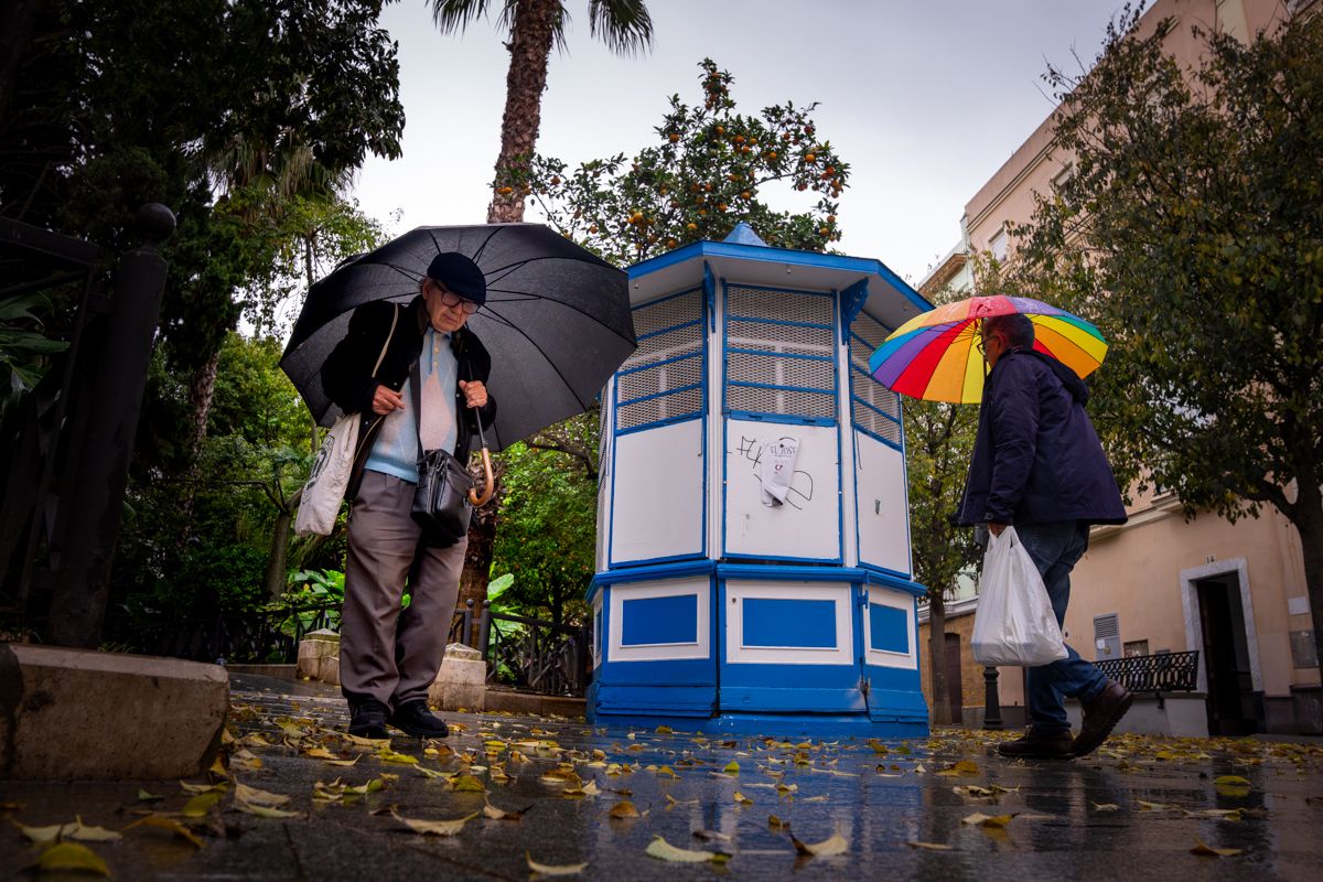 Uno de los kioscos vacíos de Cádiz, en Candelaria. Uno de los kioscos vacíos de Cádiz, en Candelaria.