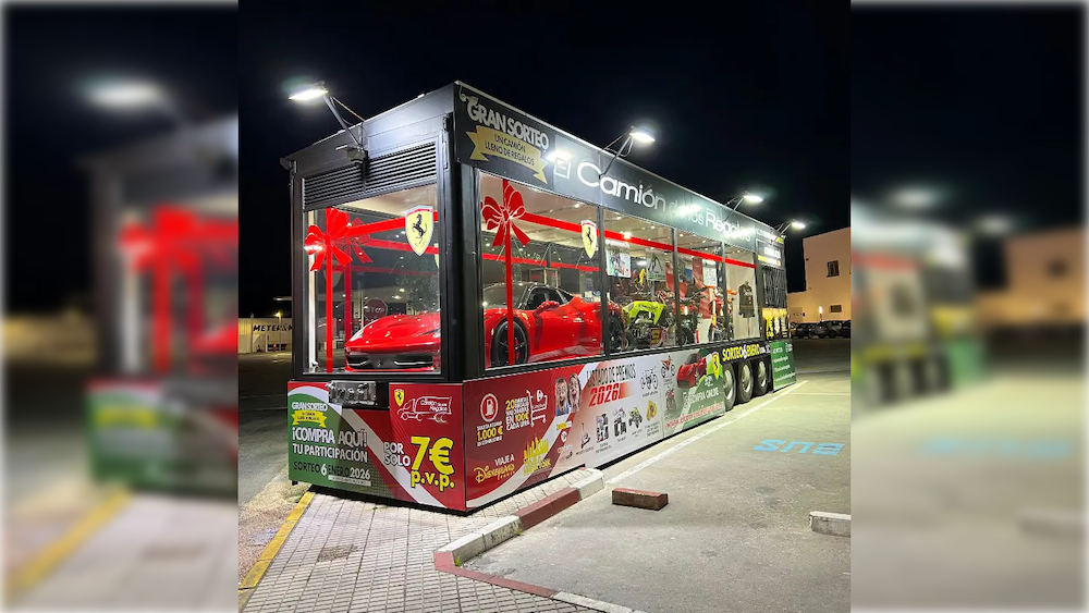 El camión de los regalos, la mayor cesta de Navidad de España. 16x9