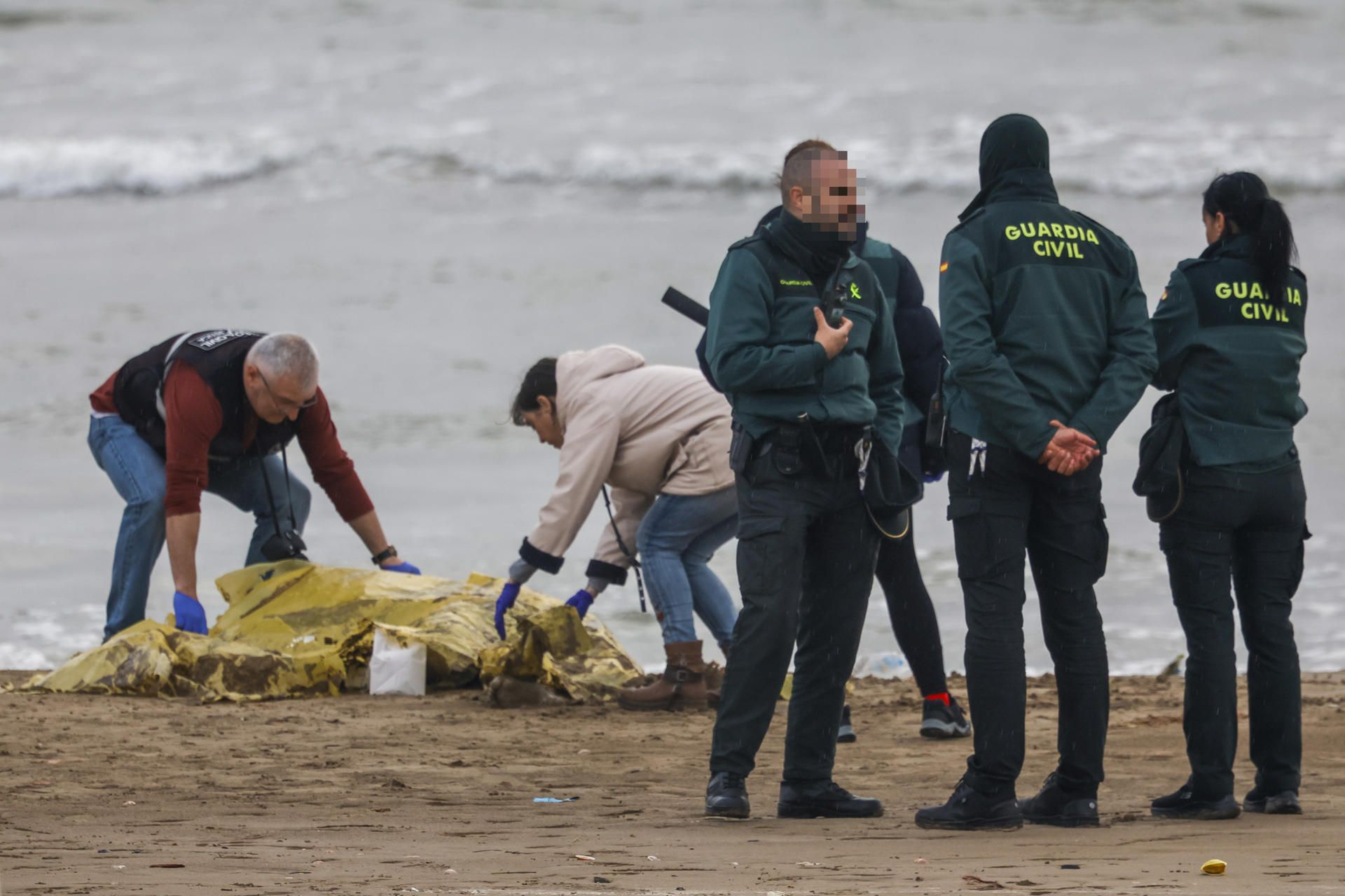 El cadáver encontrado en Melilla tras el temporal. El cadáver encontrado en Melilla tras el temporal.