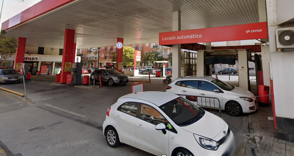 Gasolinera en la que el hombre robó 1,48 euros, en Huelva. Gasolinera en la que el hombre robó 1,48 euros, en Huelva.