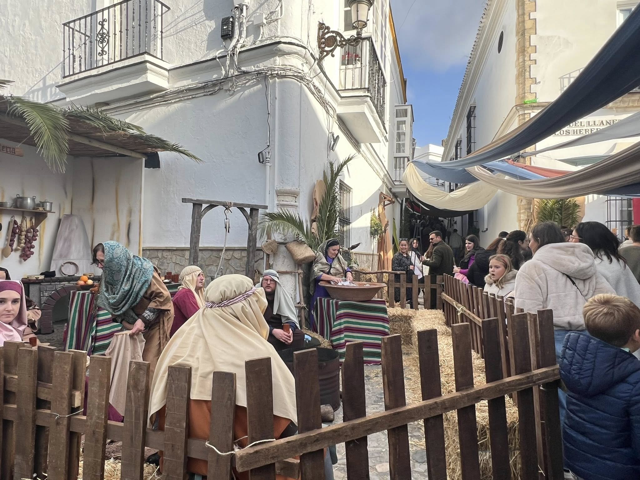Una escena del Belén Viviente de Medina Sidonia. Una escena del Belén Viviente de Medina Sidonia.