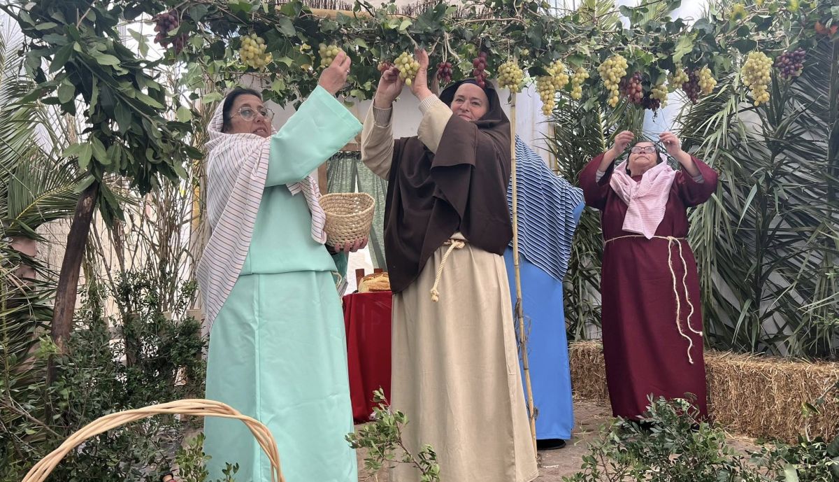 Vecinas de Medina, en el Belén Viviente.