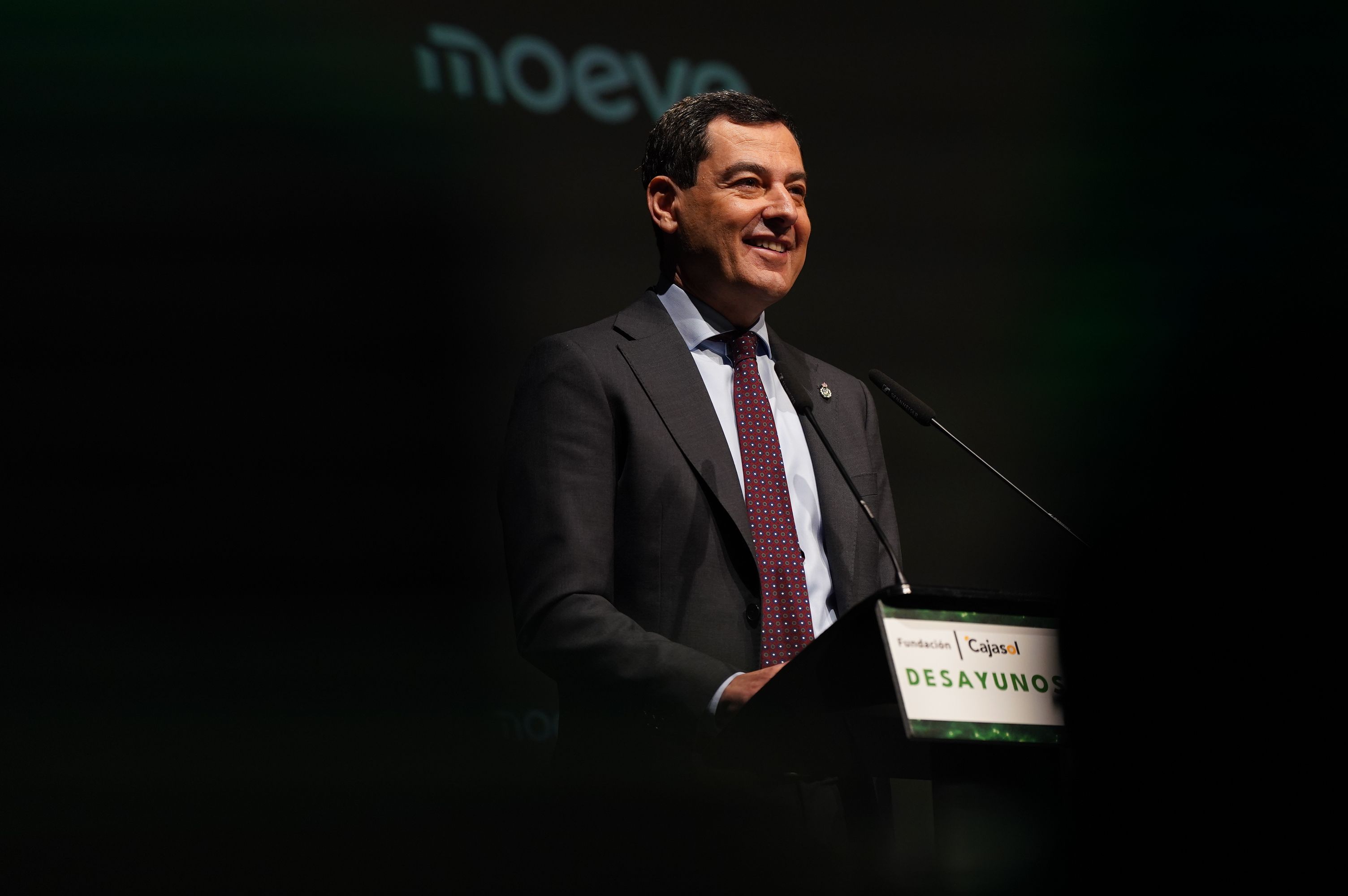 Juanma Moreno en Jerez este lunes. Juanma Moreno en Jerez este lunes.