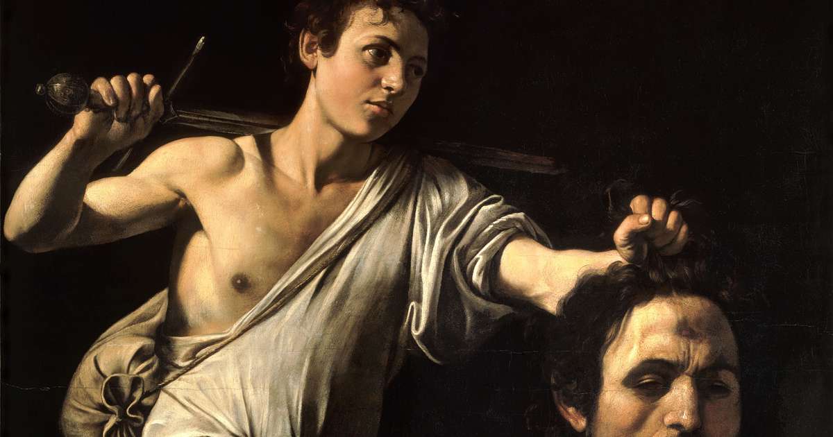 David con la cabeza de Goliath, de Caravaggio. David con la cabeza de Goliath, de Caravaggio.