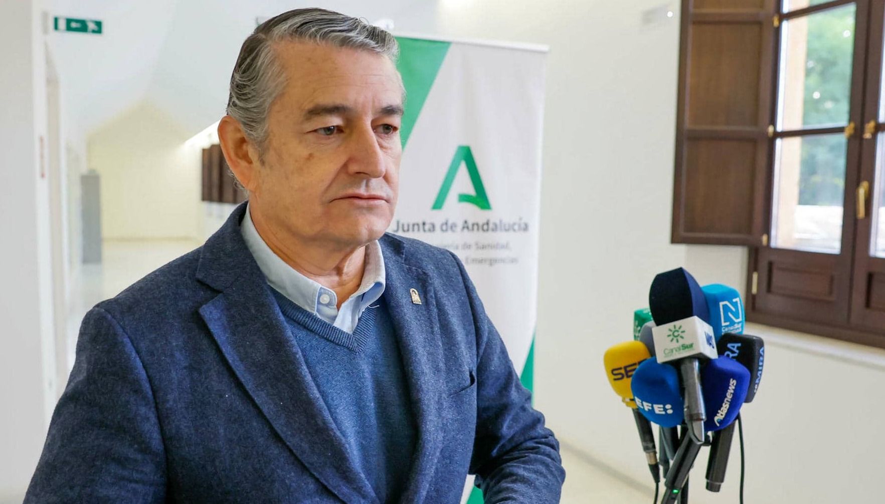 Antonio Sanz, consejero de Sanidad, Presidencia y Emergencias. Antonio Sanz, consejero de Sanidad, Presidencia y Emergencias.